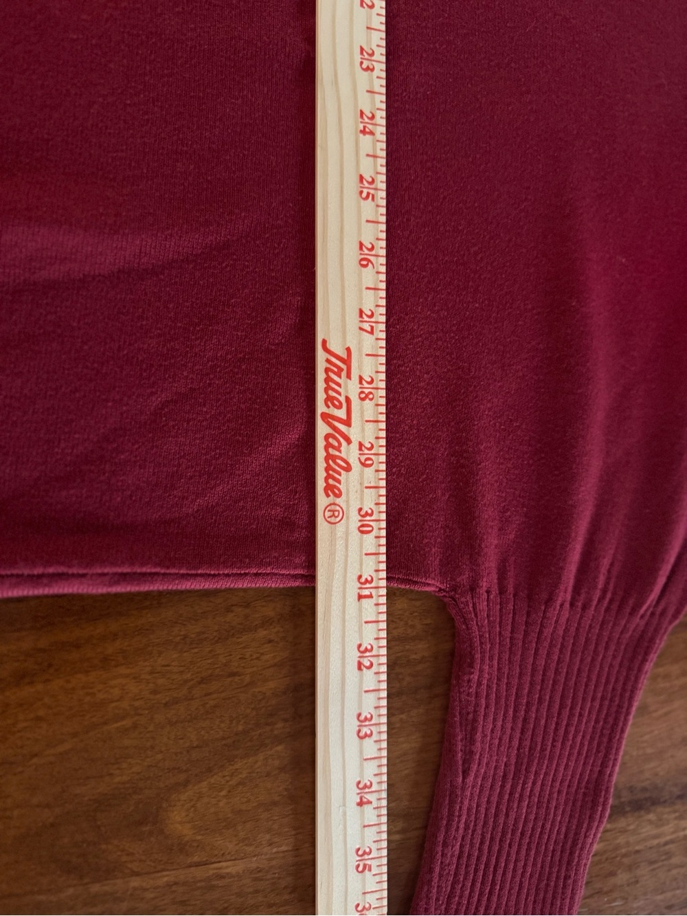 Planet Women’s Red Asymmetric Knit Sweater - Picture 4 of 9